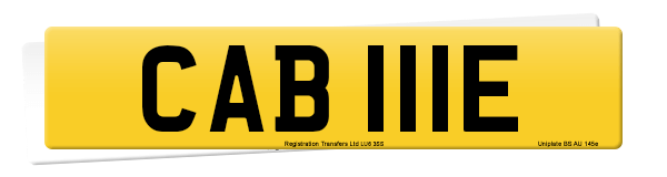 Registration number CAB 111E